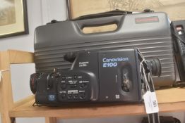 Canovision E100 8mm Video Camcorder with Case and Accessories