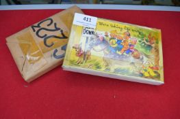 Set of Three Original Bamforth Printing Plates for Postcards: Merry Message Series G223