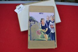 Original Bamforth Printing Plates for Postcards: Comic Series 2434