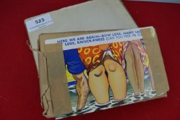 Set of Three Original Bamforth Printing Plates for Postcards: Seaside Comic Series 715