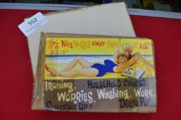 Original Bamforth Printing Plates for Postcards: Seaside Comic Series 2218