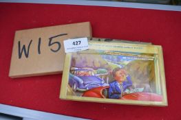 Set of Three Original Bamforth Printing Plates for Postcards: Welsh Comic Series W15