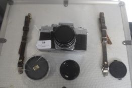 Camera Kit Comprising of Praktica MTL3 35mm Film Camera plus Aluminium Body Case, Auto Teleplus x2