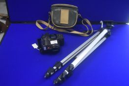 Olympus AZ-330 Super Zoom Film Camera plus Tripod