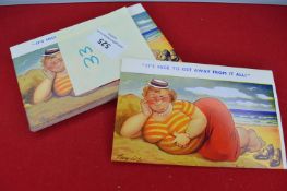 Three Original Bamforth Printing Plates for Postcards: Seaside Comic Series 715