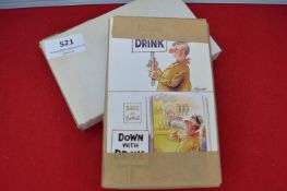 Set of Three Original Bamforth Printing Plates for Postcards: Comic Series 2561