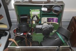 Camera Kit Comprising of Praktica L 35mm Film Camera with Pentacon 1.8/50 MC Auto Lens