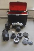 Camera Kit Comprising of Praktica MTL 3 35mm Camera with Optomax 1:2.8F35mm Lens plus 4 Assorted
