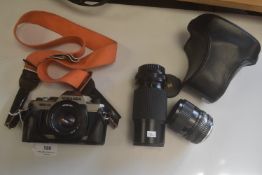 Miranda MS-1N 35mm Film Camera with Miranda 50mm 1:1.9 Lens plus Vivitar 80-200mm 1:4.5 Macro