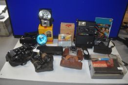 Assorted Cameras & Accessories plus Binoculars
