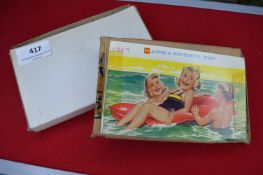 Set of Three Original Bamforth Printing Plates for Postcards: Seaside Kiddy Series 1707