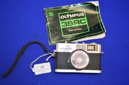 Olympus 35 RC Rangefinder Camera with Manual