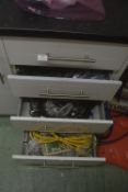 *Contents of Four Drawers to Include HDMI Cables, Network Cables, etc.