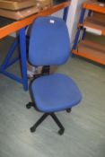 *Blue Typists Swivel Chair
