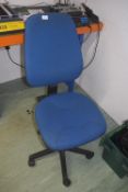 *Blue Gas-Lift Operators Chair