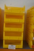 *10x Yellow Plastic Component Bins
