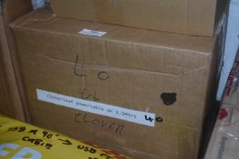 *Box of 40x Clover Power Cables 1.5m with UK Plugs