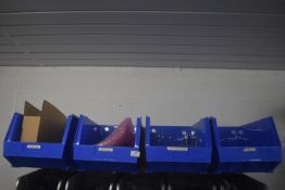*Four Rhinotough Plastic storage bins containing V