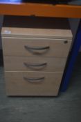 *Standalone Three Drawer Pedestal