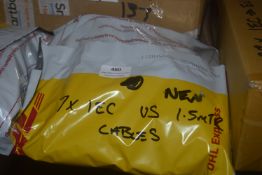 *7x IEC Power Cables 1.5m with US Plugs