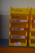 *10x Yellow Plastic Component Bins