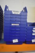 *10x Blue Plastic Component Bins
