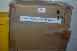 *Box of 37x IEC C13 Power Cables 1.8m with UK Plugs
