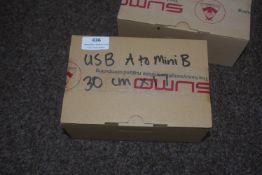 *17x USB A to Mini B Cables 30cm