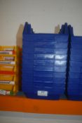 *10x Blue Plastic Component Bins
