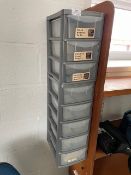 *Set of Plastic Storage Drawers