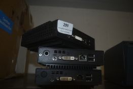 * Three Model DT160 Mini PC'S with Windows operati