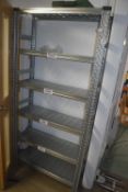 *Galvanised Six Tier Shelving Unit