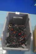*Tray of Assorted Small Plastic Spring-Loaded Clips