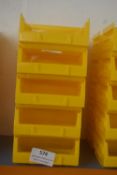 *10x Yellow Plastic Component Bins