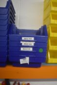 *5x Blue Plastic Component Bins