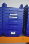 *10x Blue Plastic Component Bins