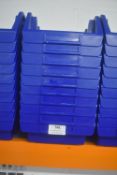 *10x Blue Plastic Component Bins