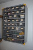 *Multi Drawer Unit Containing Various Electrical Components, Heat Shrink, etc.