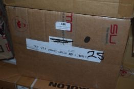 *Box of 25x IEC C13 Power Cables 1.3m with EU Plugs