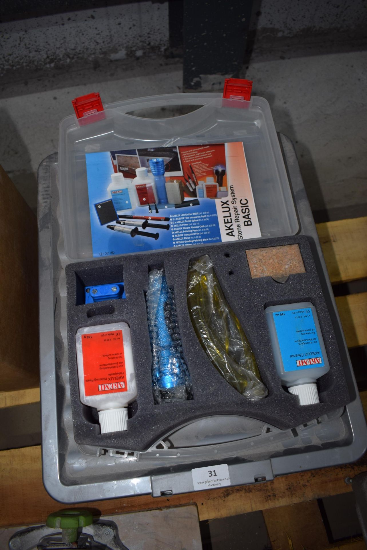 *Tub and box containing stone repair systems - Image 2 of 2