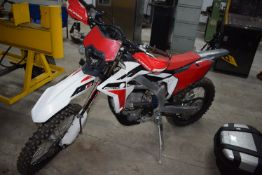 Fantic XEF 450 Rally Motorcycle Reg: YP72 RNY, Mileage: 1221km with Modified Clutch, and Brake Pedal
