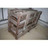 *Crate containing approx 20 curved sheets of glass