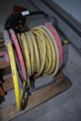 *Hosepipe complete with winding reel