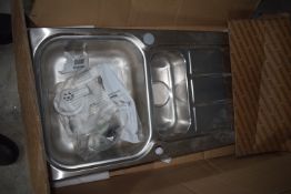 *Rangemaster Stainless Steel 1.5 Bowl Sink with Drainer