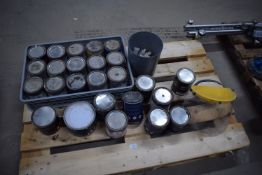 *Contents of pallet containing stone adhesives and bondings including a Mask and Accelerator Paste
