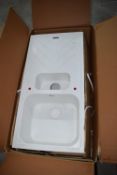 *Caple Chalk White 1.5 Bowl Sink with Drainer