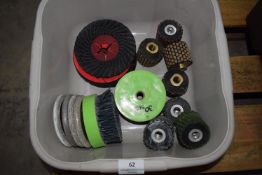 *various polishing and rotating wheel fixings