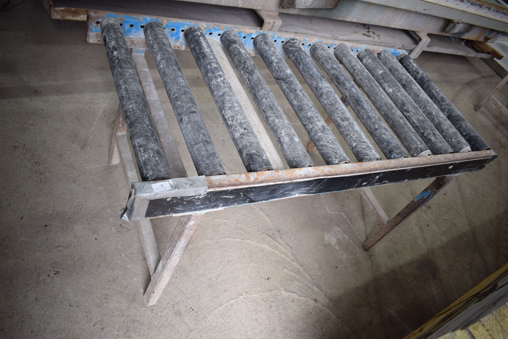 *Roller stand with 11 rollers width 27" length 57"