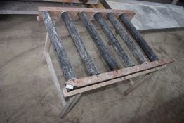 *Roller stand with six rollers Width 282 Length 41