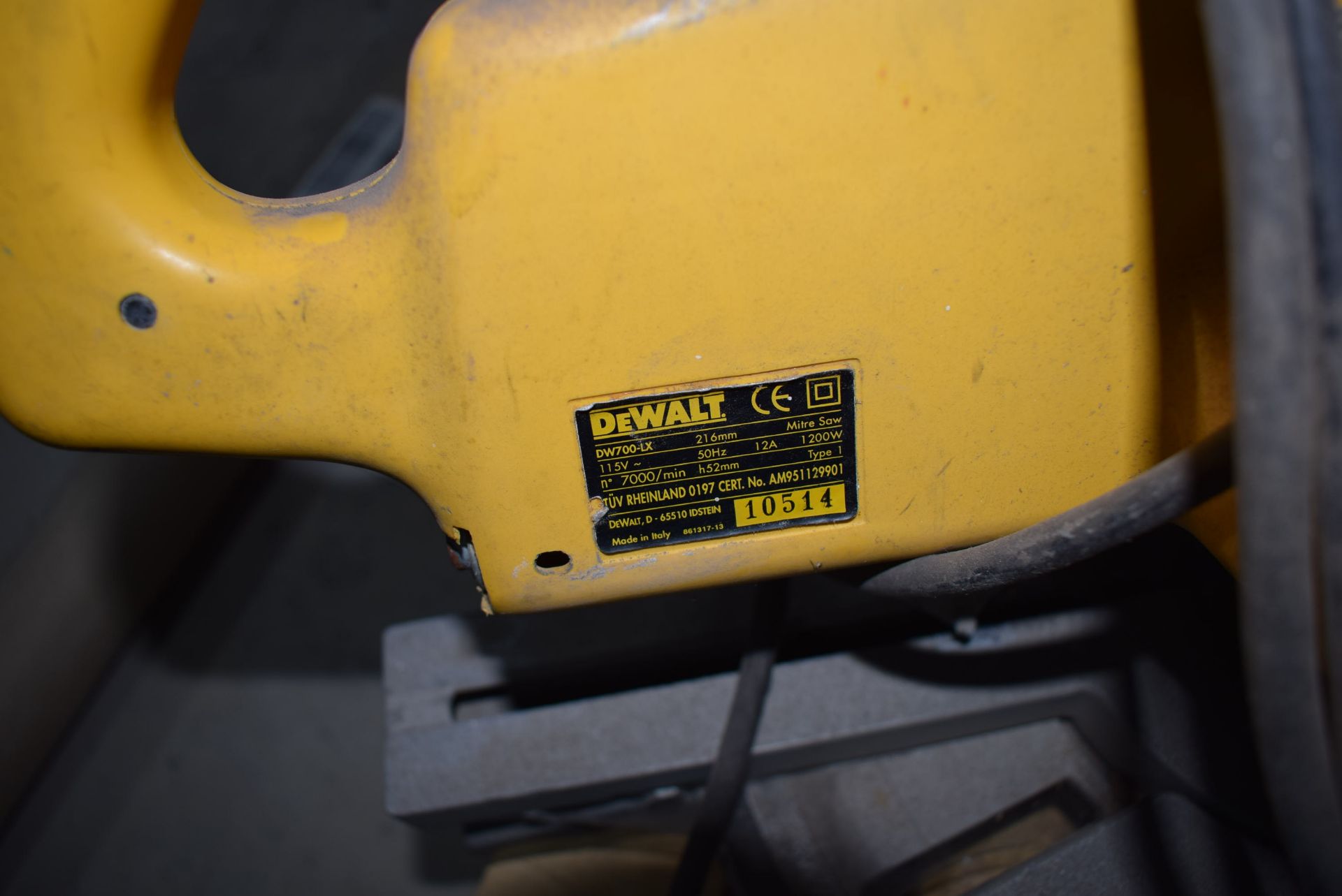 *Dewalt adjustable cross saw DW700LX 110v - Image 3 of 3
